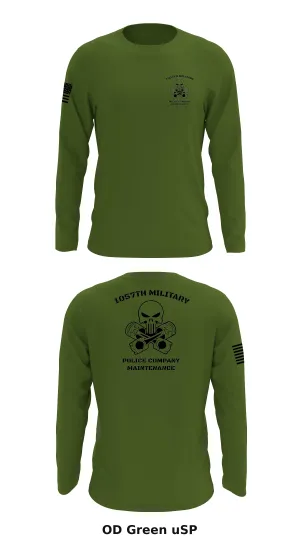 1057th Military Police Company Maintenance  Store 1 Core Men's LS Performance Tee - uSP