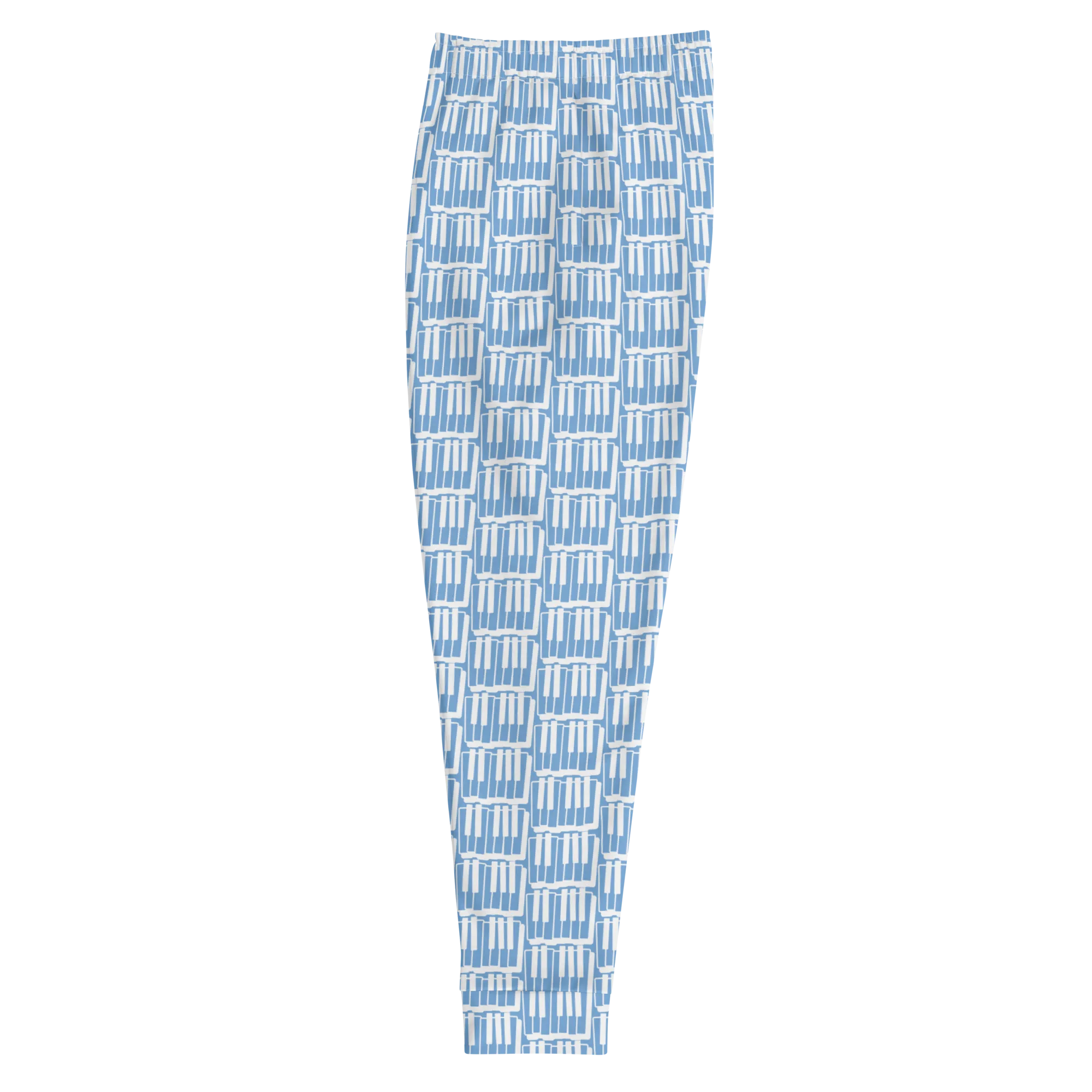 2-Tone Blue Piano Keys Men's Joggers