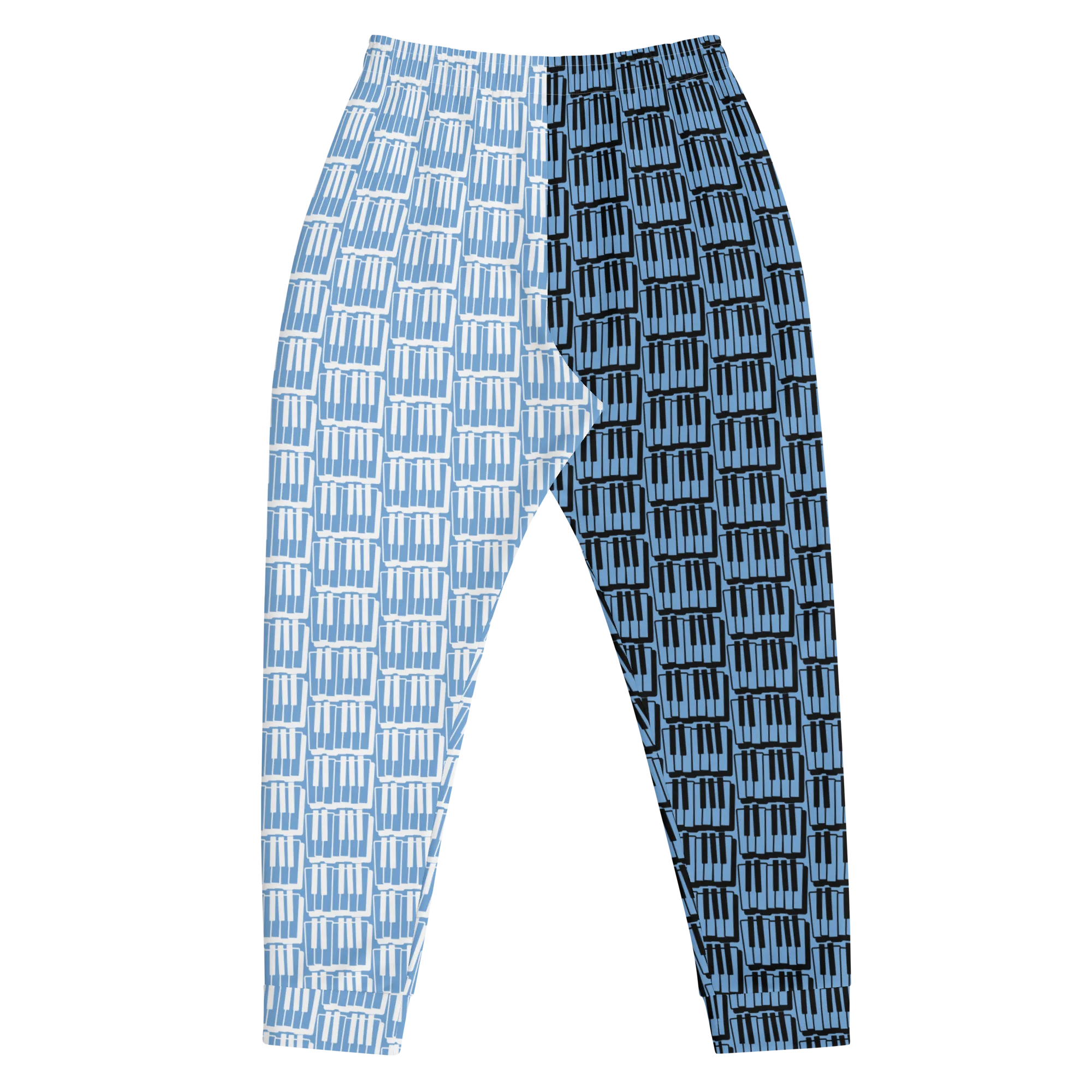 2-Tone Blue Piano Keys Men's Joggers
