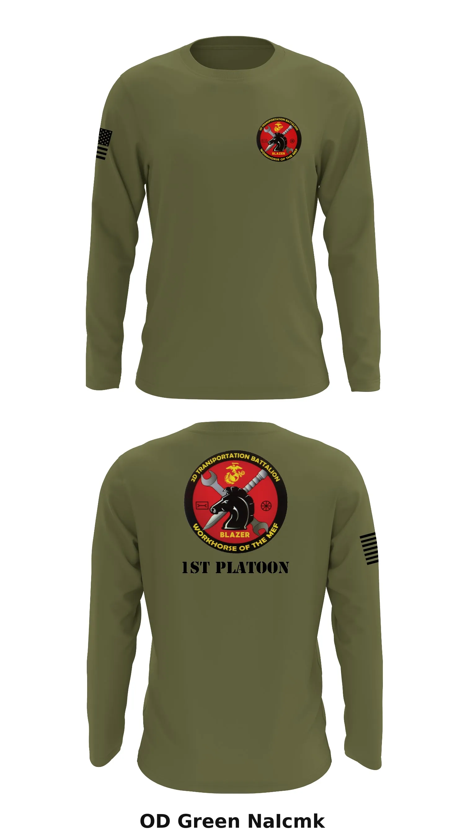 2nd Transportation Battalion Bravo Co 1st Plt Store 1 Core Men's LS Performance Tee - NaIcmk