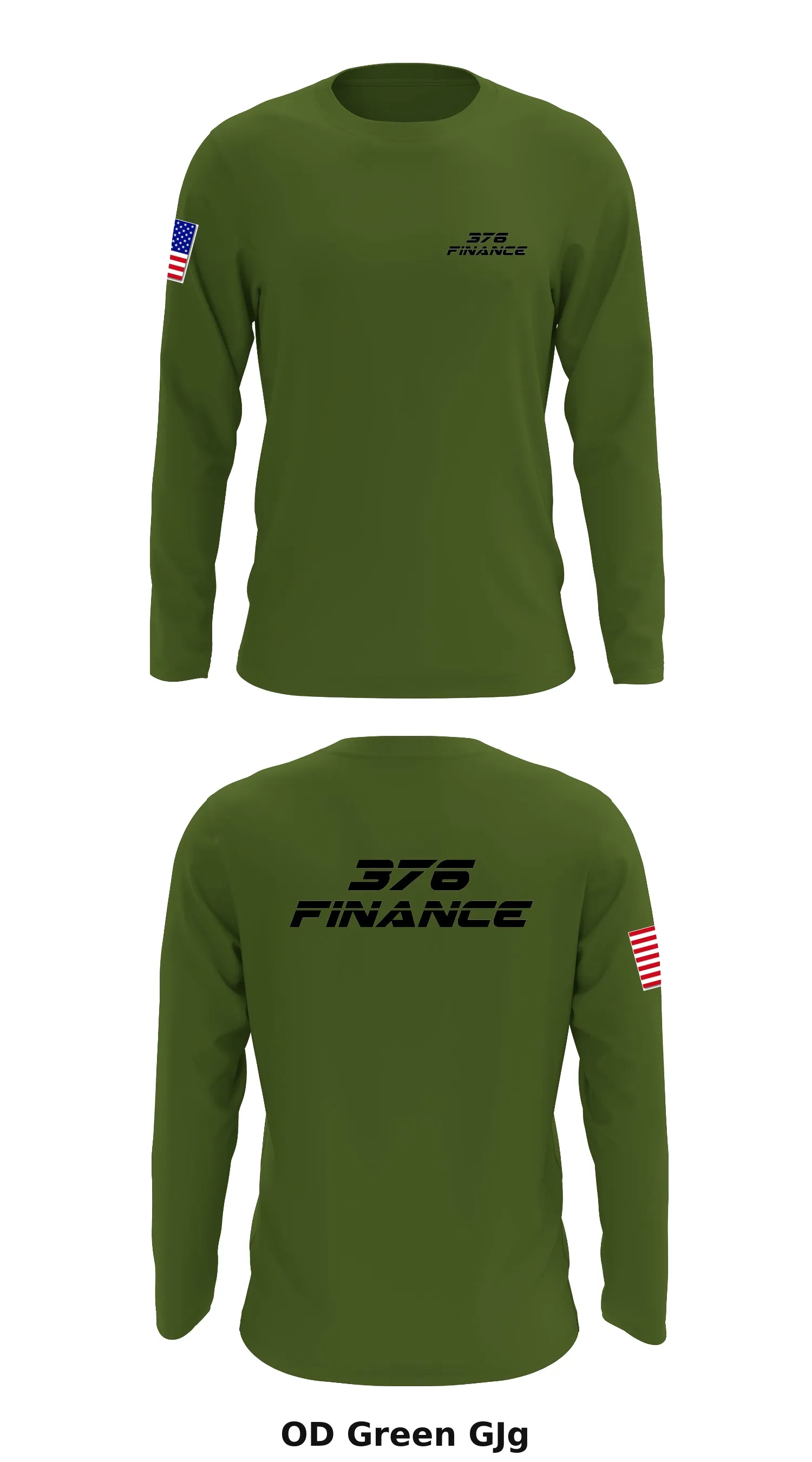 376 finance Store 1 Core Men's LS Performance Tee - GJg