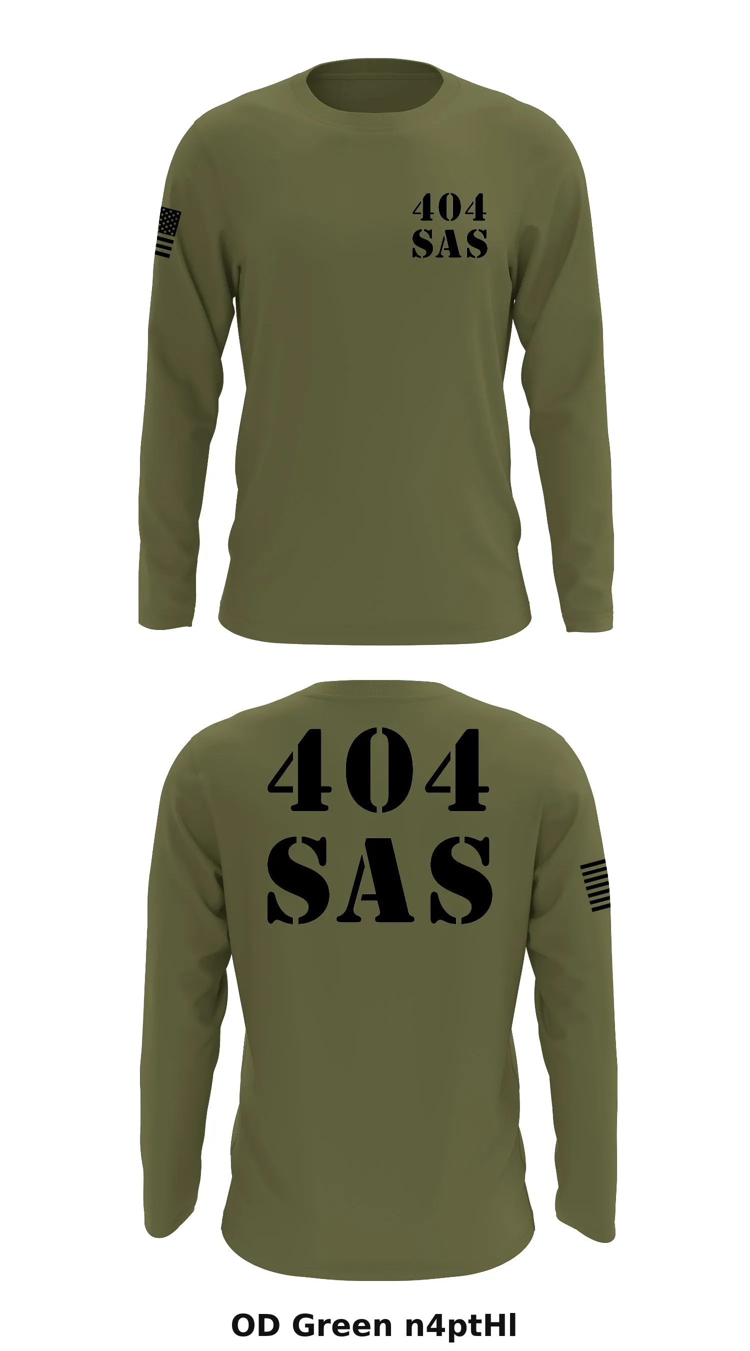 404 SAS Store 1 Core Men's LS Performance Tee - n4ptHl