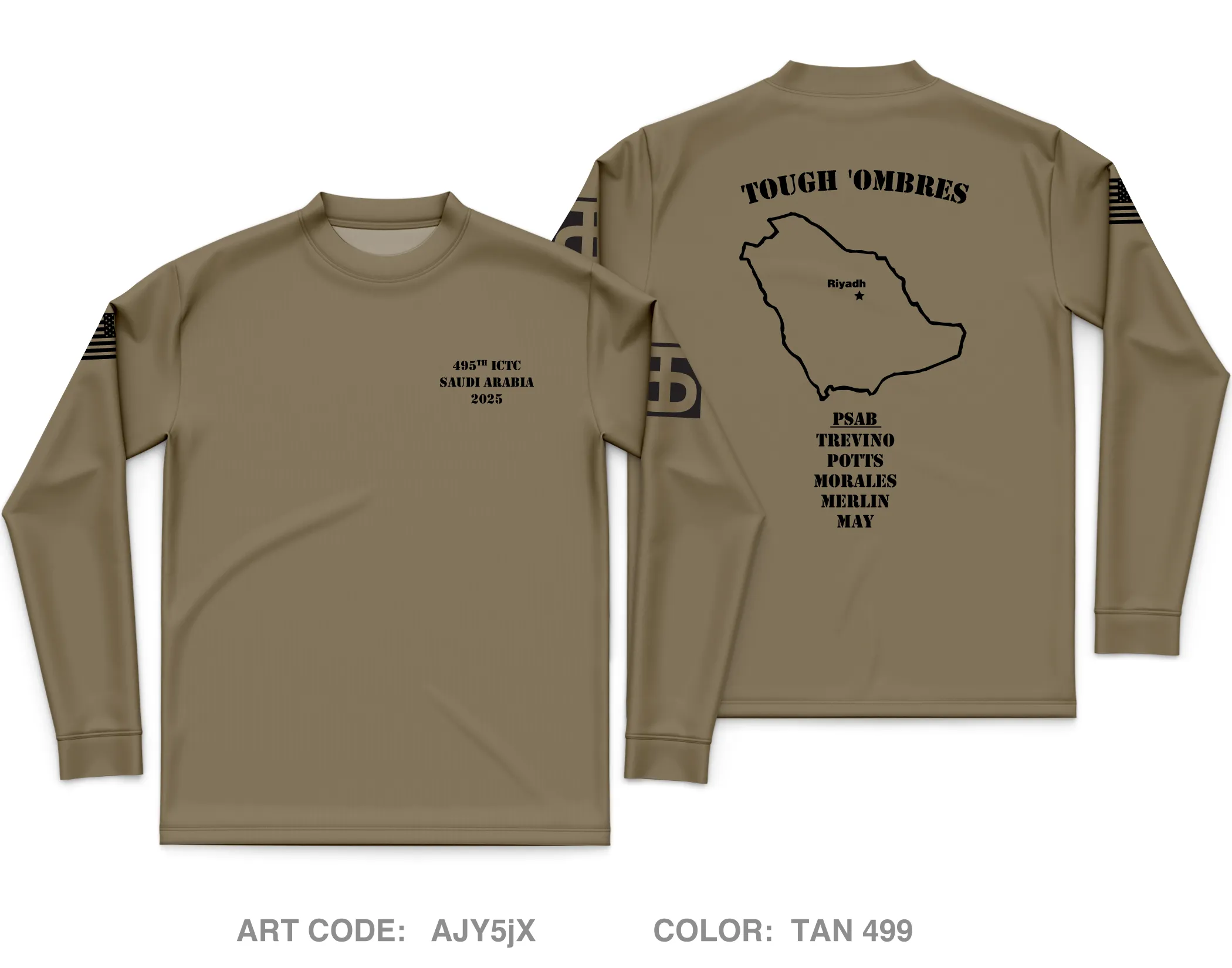 495th ICTC Core Men's LS Performance Tee - AJY5jX