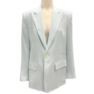 A.L.C. Baby Blue Arden One-Button Stretch Linen Blazer