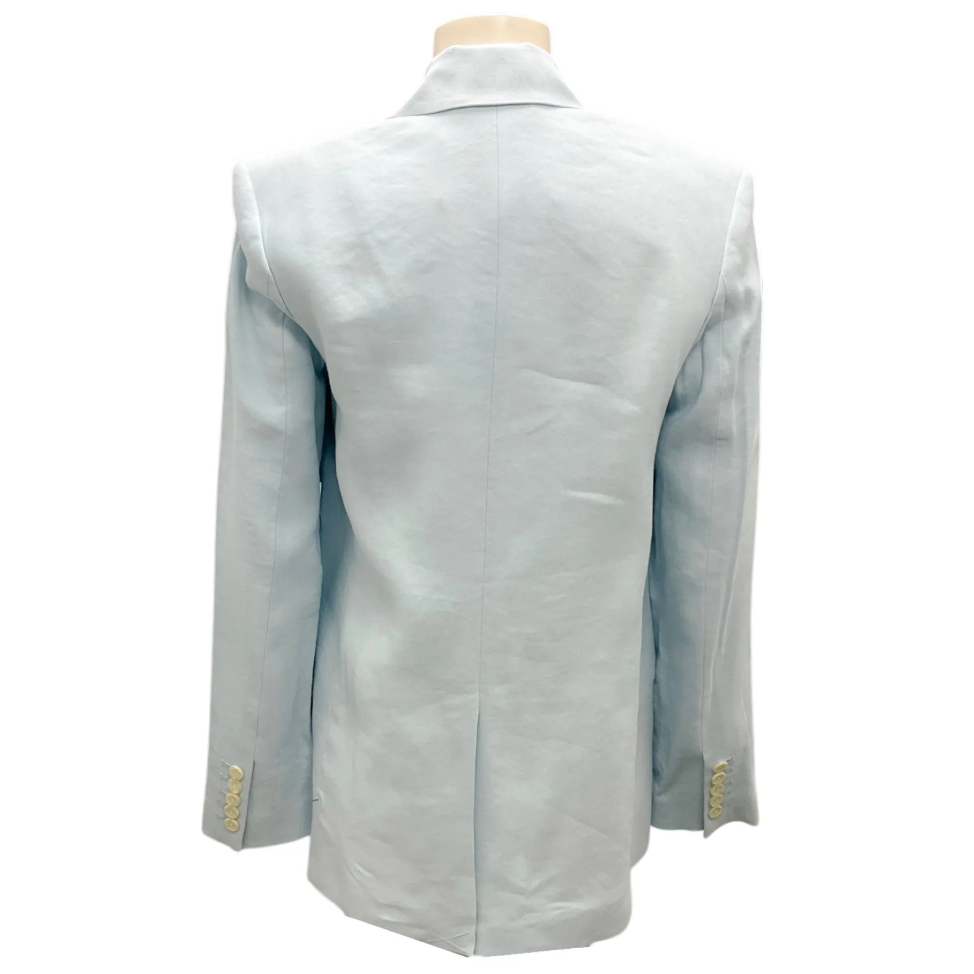 A.L.C. Baby Blue Arden One-Button Stretch Linen Blazer