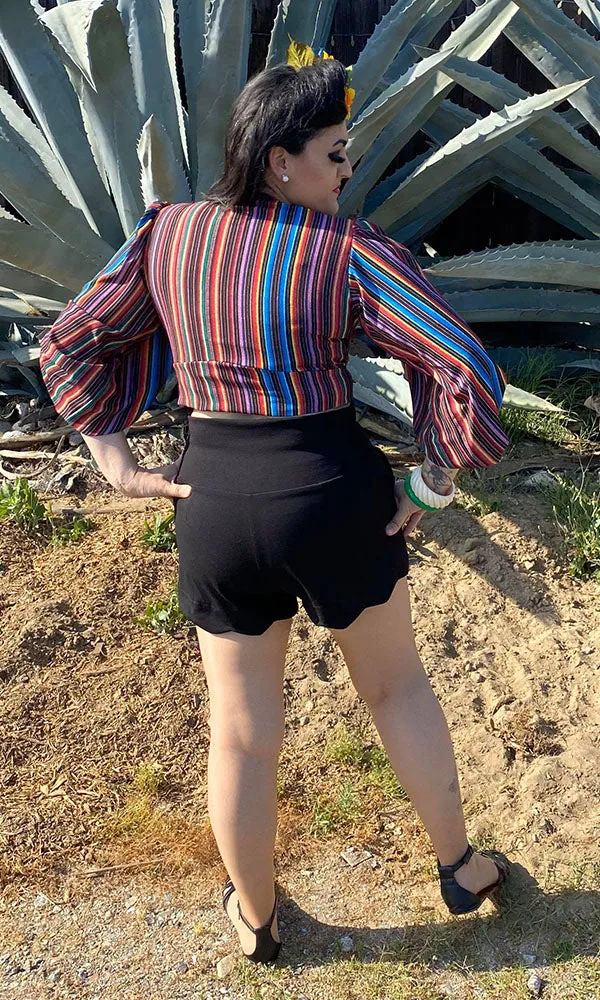 Amarra High-Waisted Shorts Black