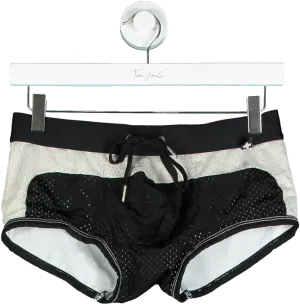 Andrew Christian Black Mesh Swim Shorts
