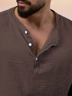 Avencea - Casual Cotton Linen Set for Men