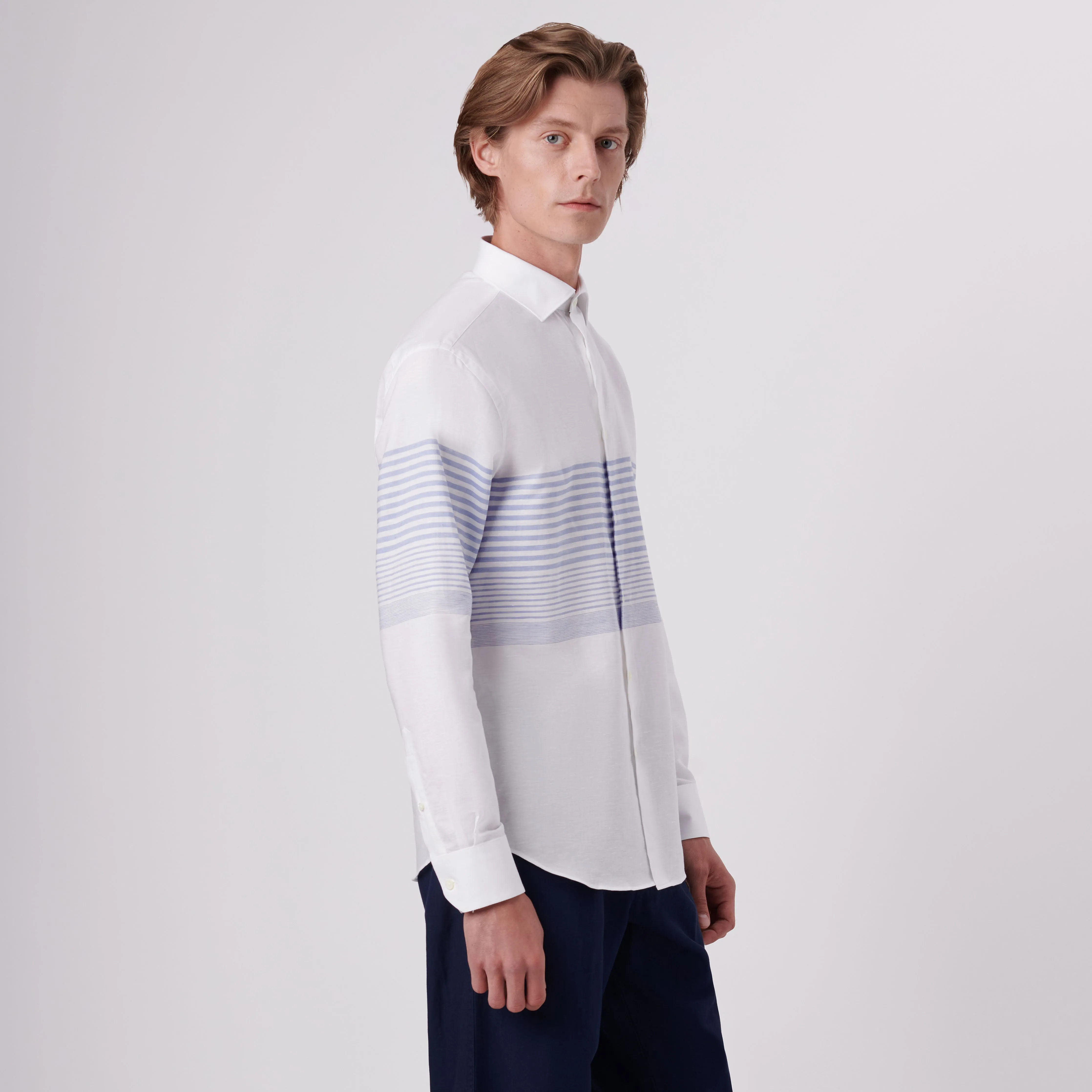 Axel Placement Striped Shirt