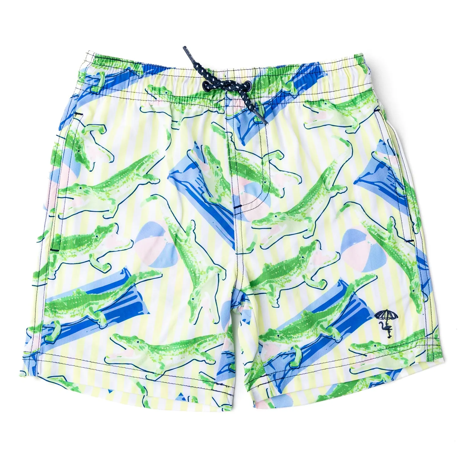 Beach Gator Boys 4 Way Stretch Swim Trunks 6m-10