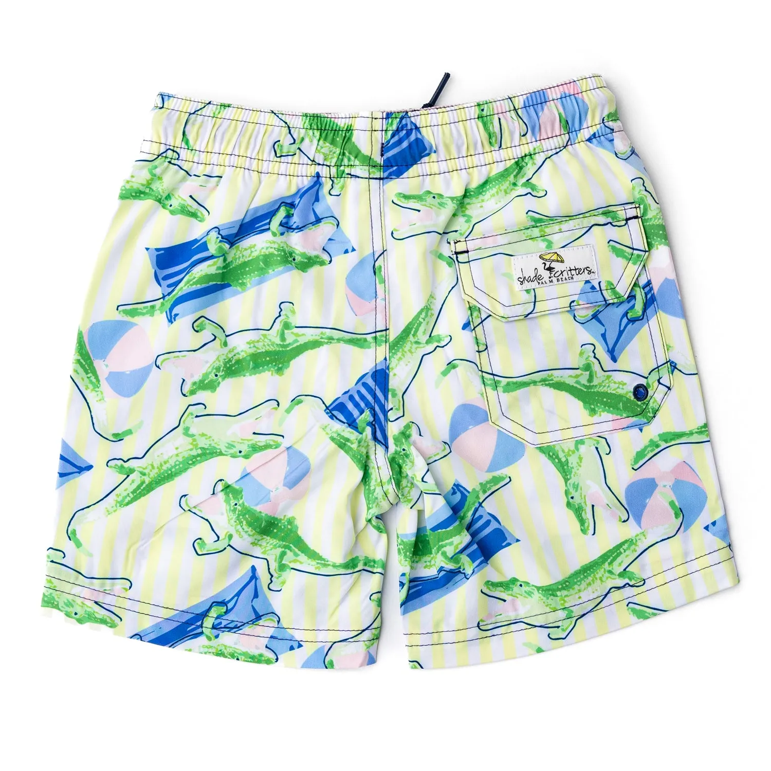 Beach Gator Boys 4 Way Stretch Swim Trunks 6m-10