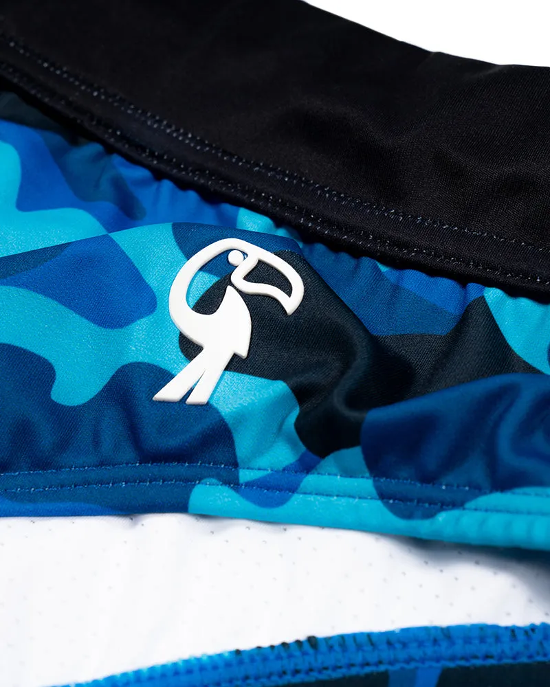 Blue Camo Swim Briefs