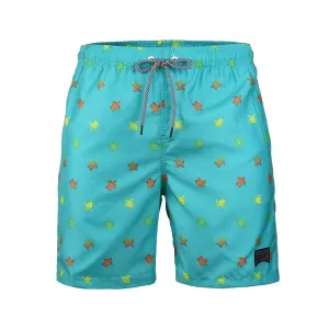 Boy's  Kid  Family  Match  Fast  Dry  Mesh  Lining  Swim  Trunks  Shorts