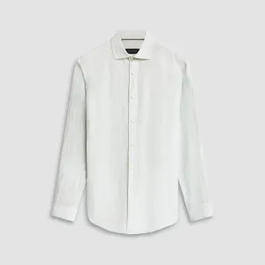 Bugatchi Axel Linen Long Sleeve Shirt - Seafoam