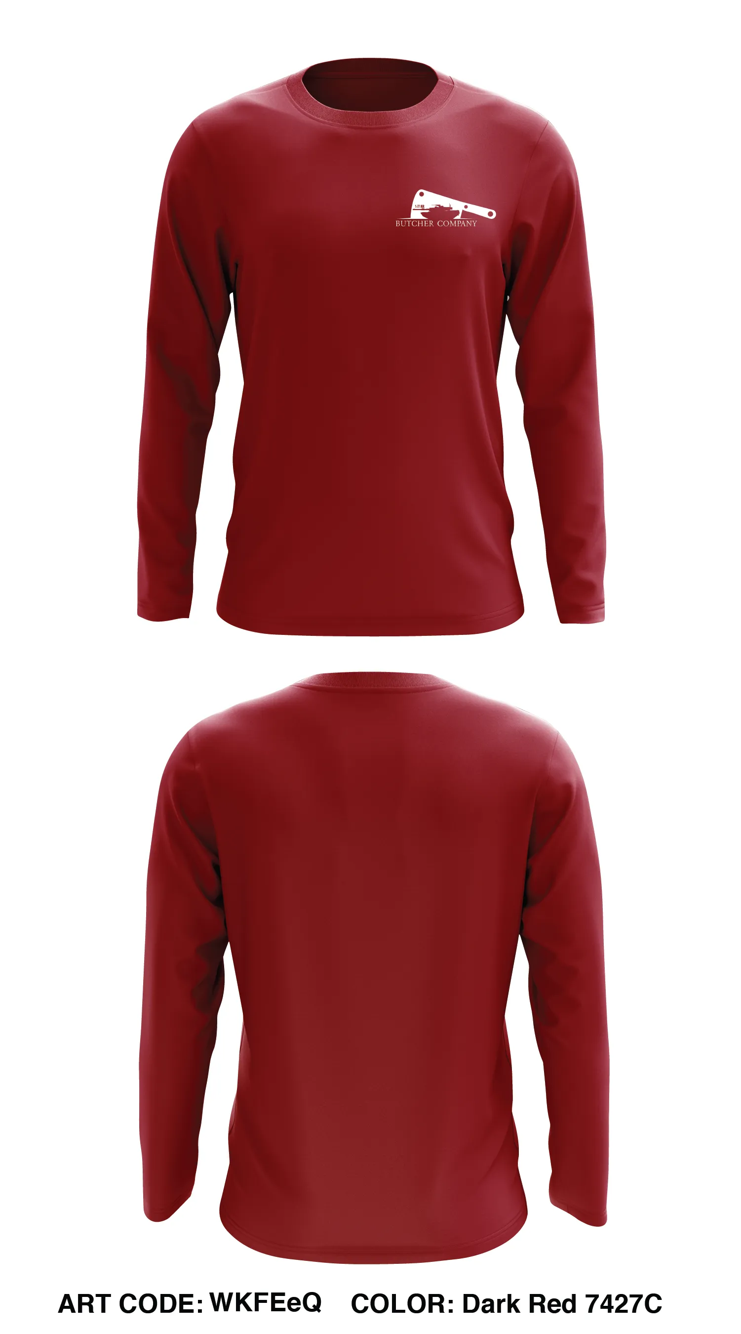 Butcher Co, 1-77 AR Core Men's LS Performance Tee - WKFEeQ