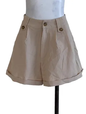 Buttermilk Plain High Waisted Shorts