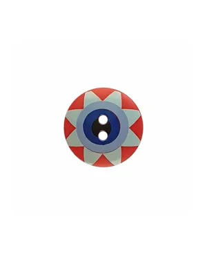 BUTTON “STAR FLOWER”, POLYAMIDE ROUND SHAPE  - 20MM