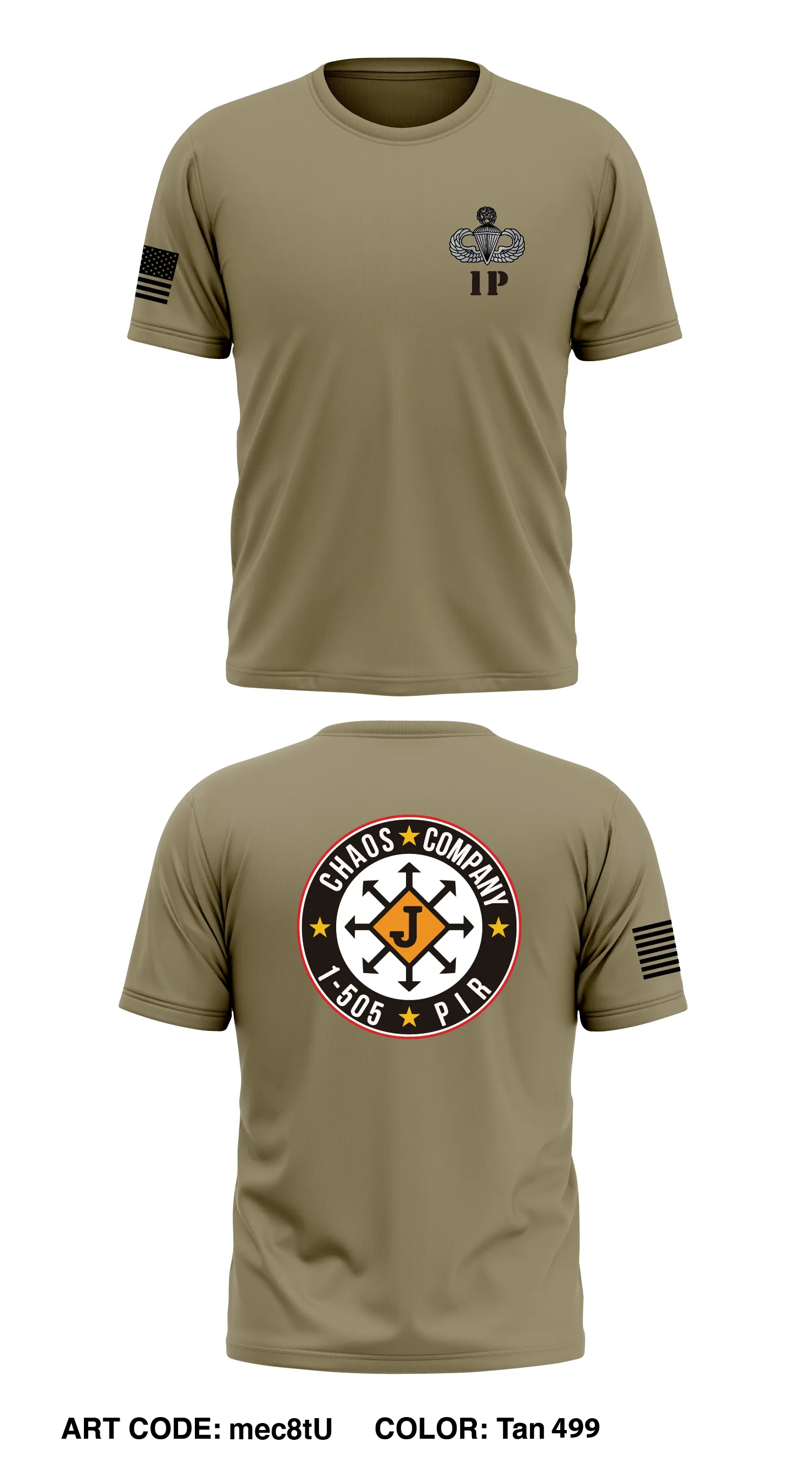 C Co, 1-505th PIR Store 1 Core Men's SS Performance Tee - mec8tU