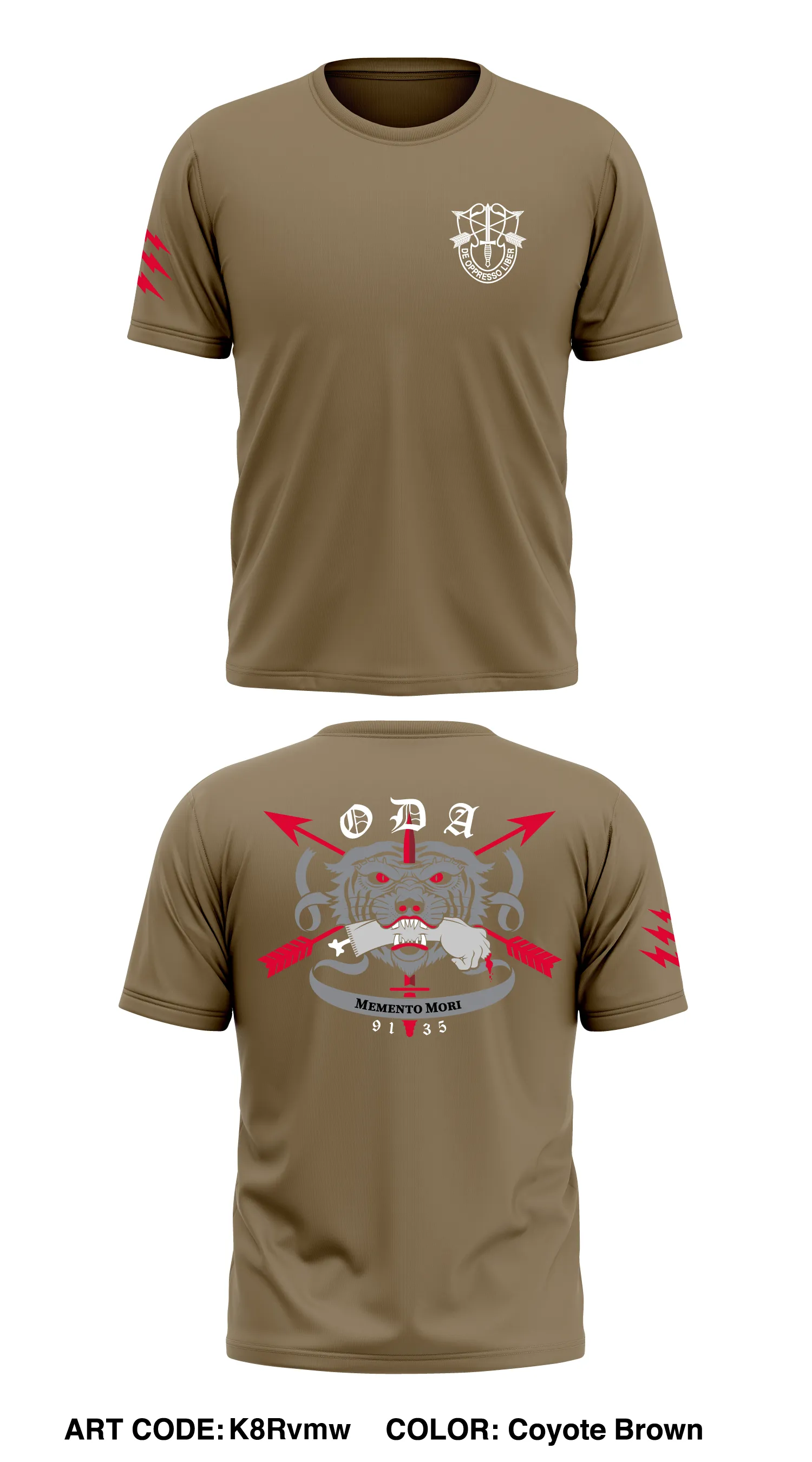 C Co, 1 Bn, 19th SFG (Dive) Store 1 Core Men's SS Performance Tee - K8Rvmw