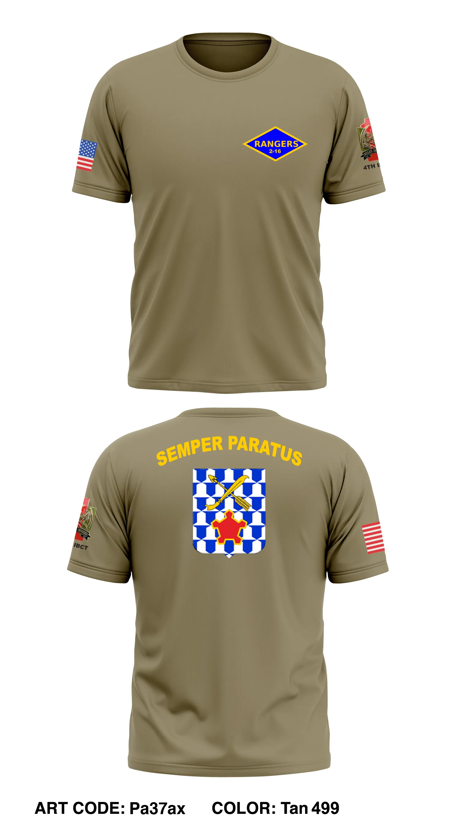 C Co, 2-16 rangers  Store 1 Core Men's SS Performance Tee - Pa37ax