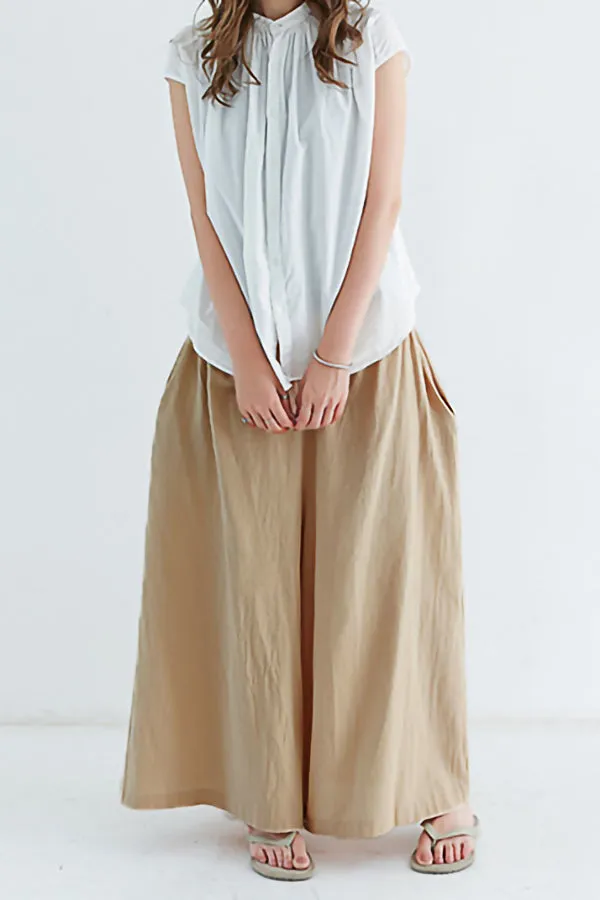 Casual Cotton And Linen Trousers (Fit 99 To 154lbs)