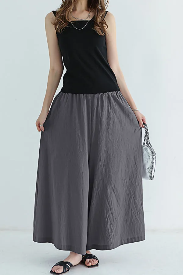 Casual Cotton And Linen Trousers (Fit 99 To 154lbs)