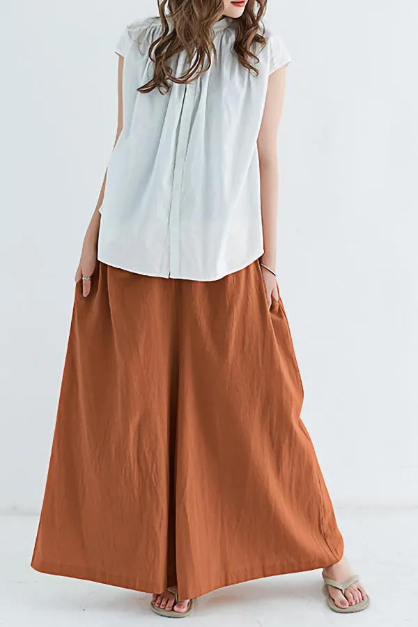Casual Cotton And Linen Trousers (Fit 99 To 154lbs)