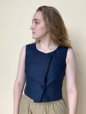 Chanel linen vest top