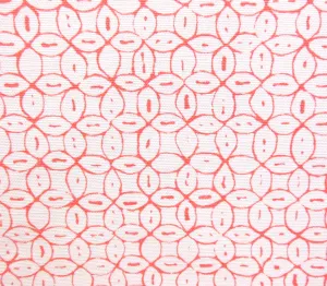 China Seas Fabric: Melong Batik - Custom Watermelon on White Belgian Linen / Cotton