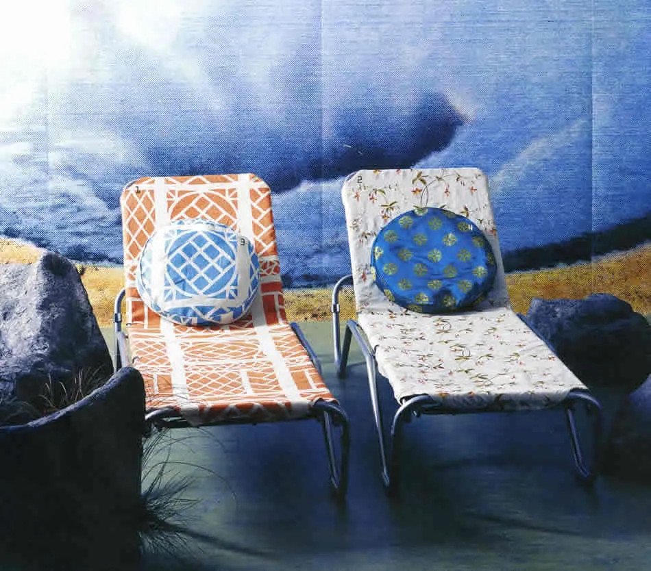 China Seas Fabric: Trellis Background - Custom Navy on Tinted Curtain-Weight Linen