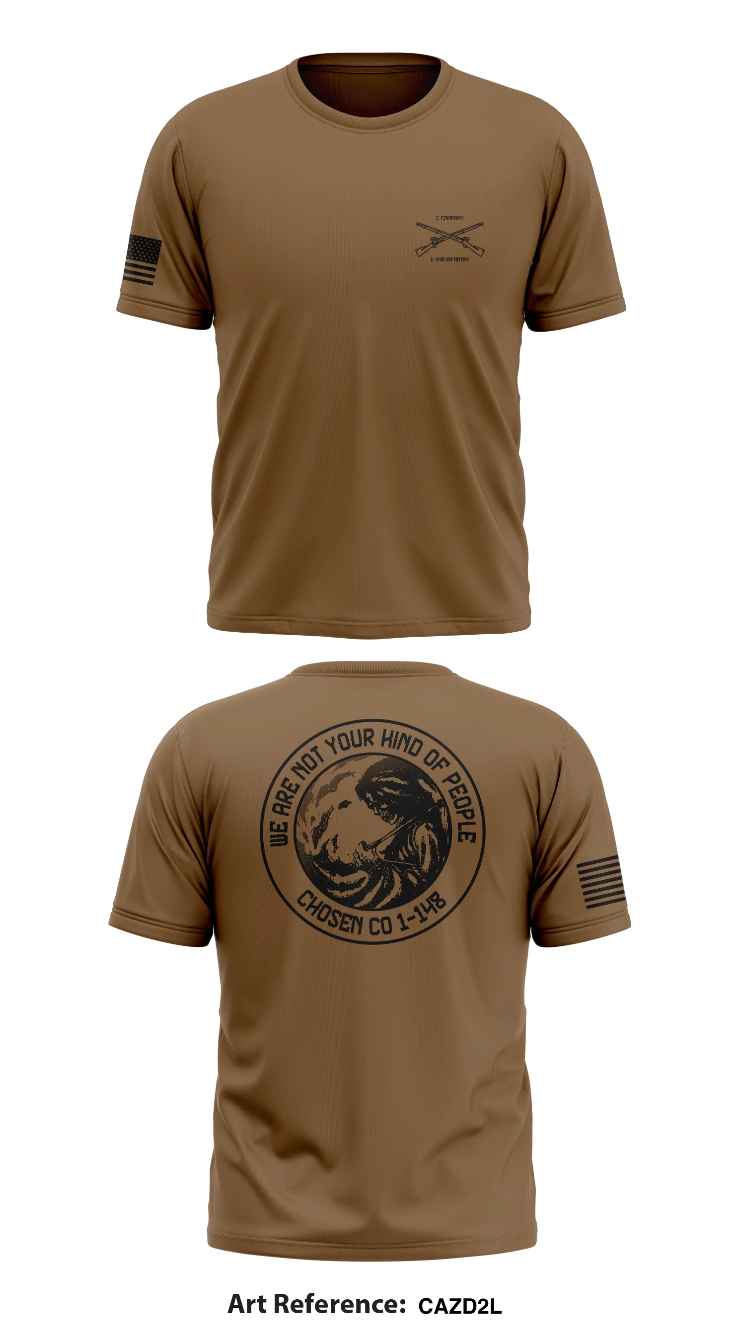 Chosen 1-148 Infantry Store 1 Core Men's SS Performance Tee - DDBq7B