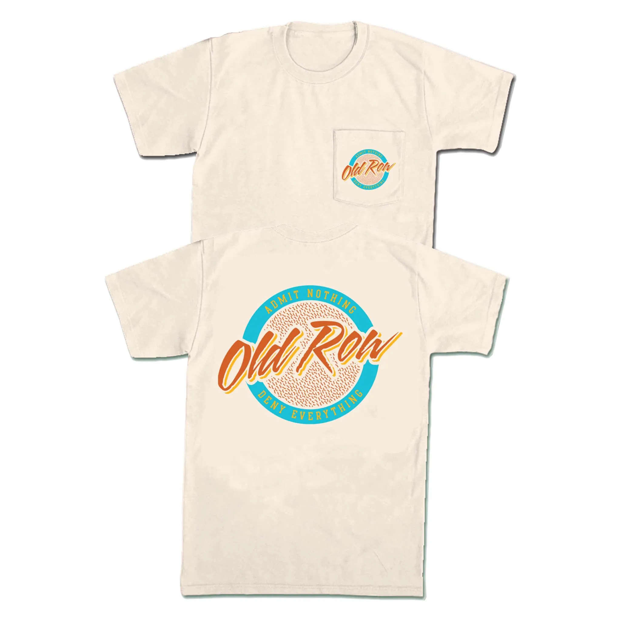 Circle Logo Pocket Short Sleeve T-Shirt in Ivory