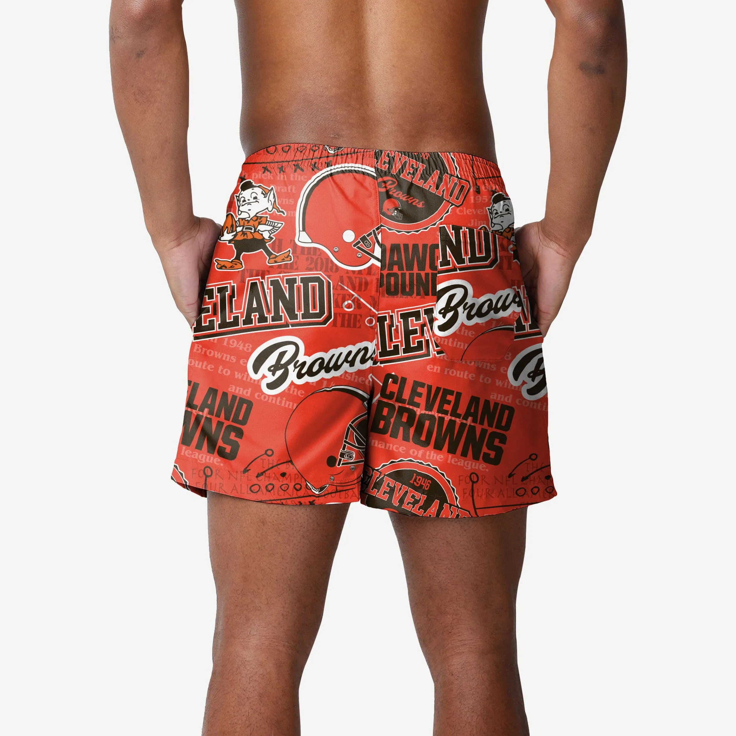 Cleveland Browns Logo Rush Swimming Trunks