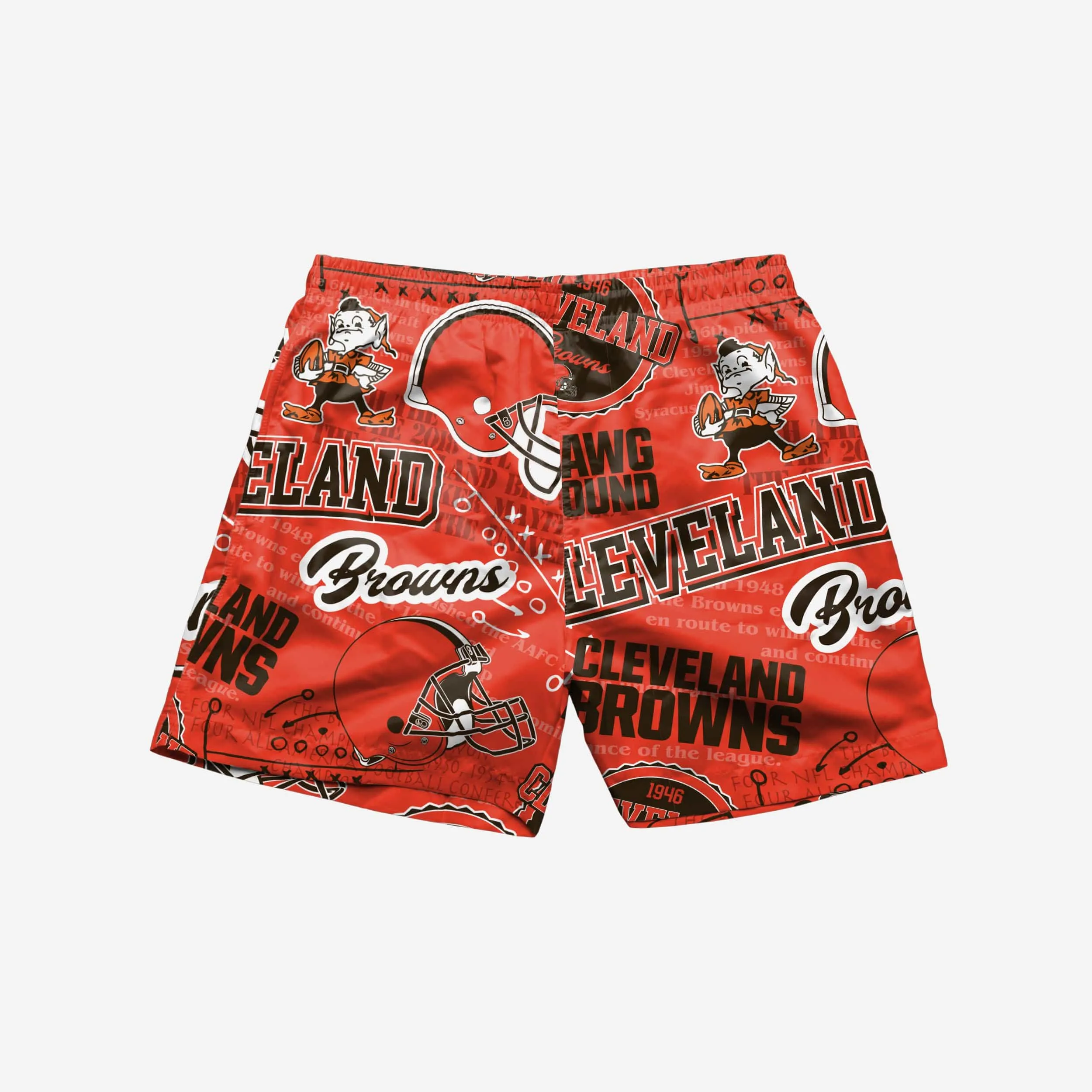 Cleveland Browns Logo Rush Swimming Trunks