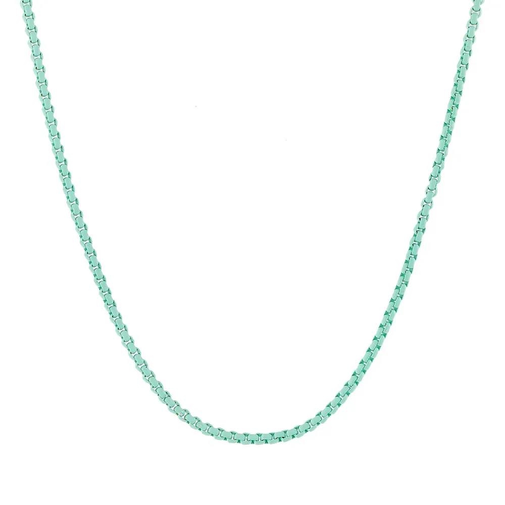 Colored Enamel Rope Chain Necklace