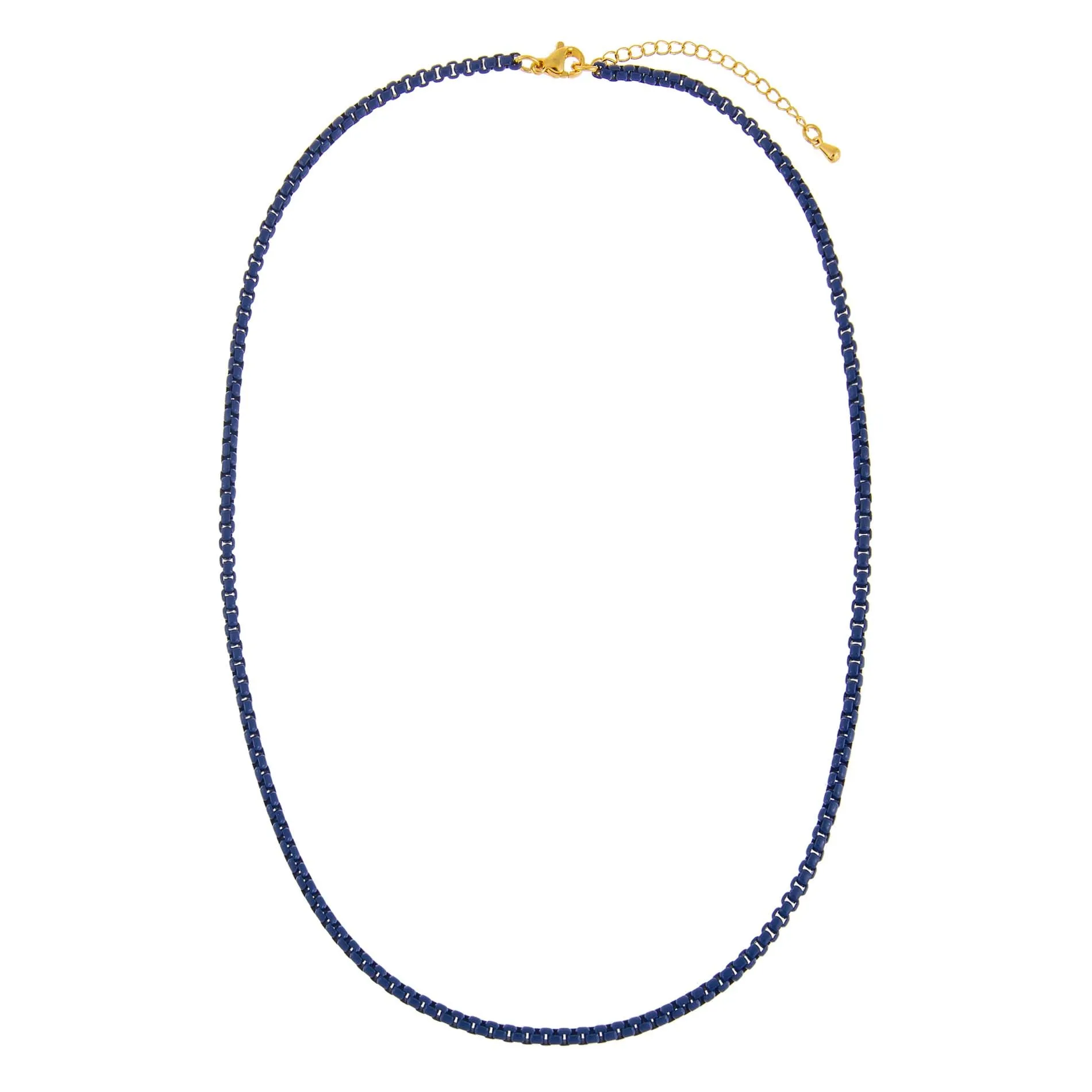 Colored Enamel Rope Chain Necklace