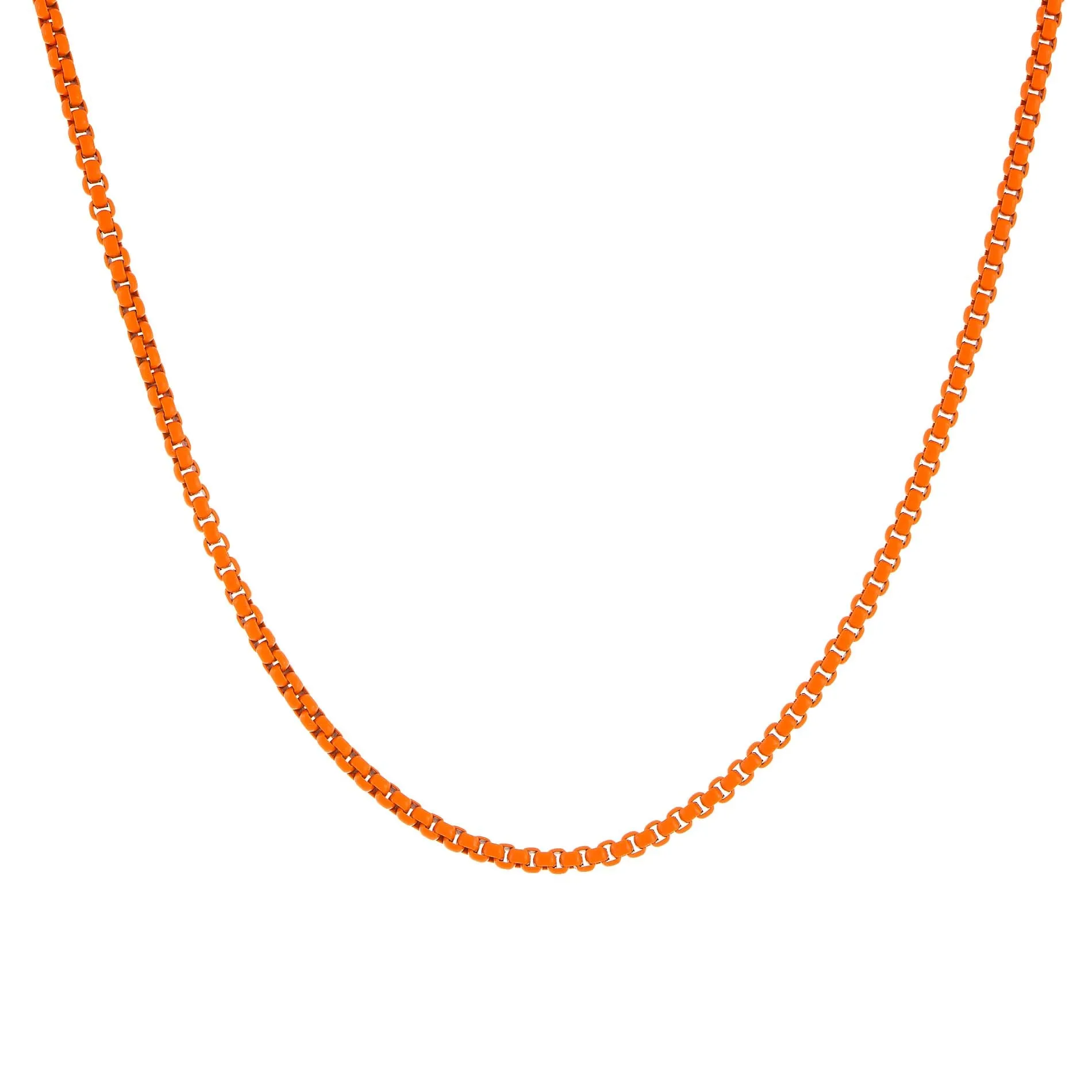 Colored Enamel Rope Chain Necklace