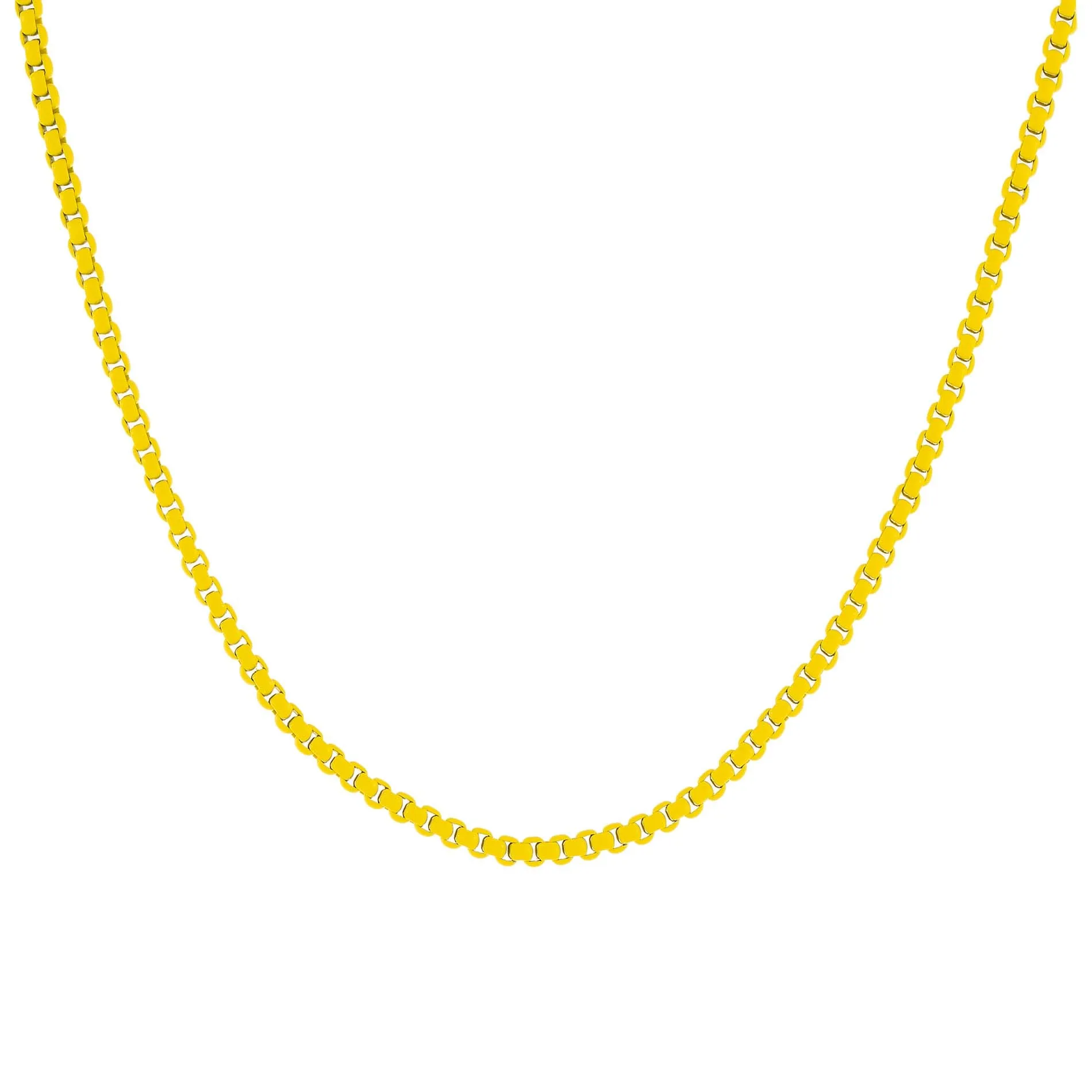 Colored Enamel Rope Chain Necklace