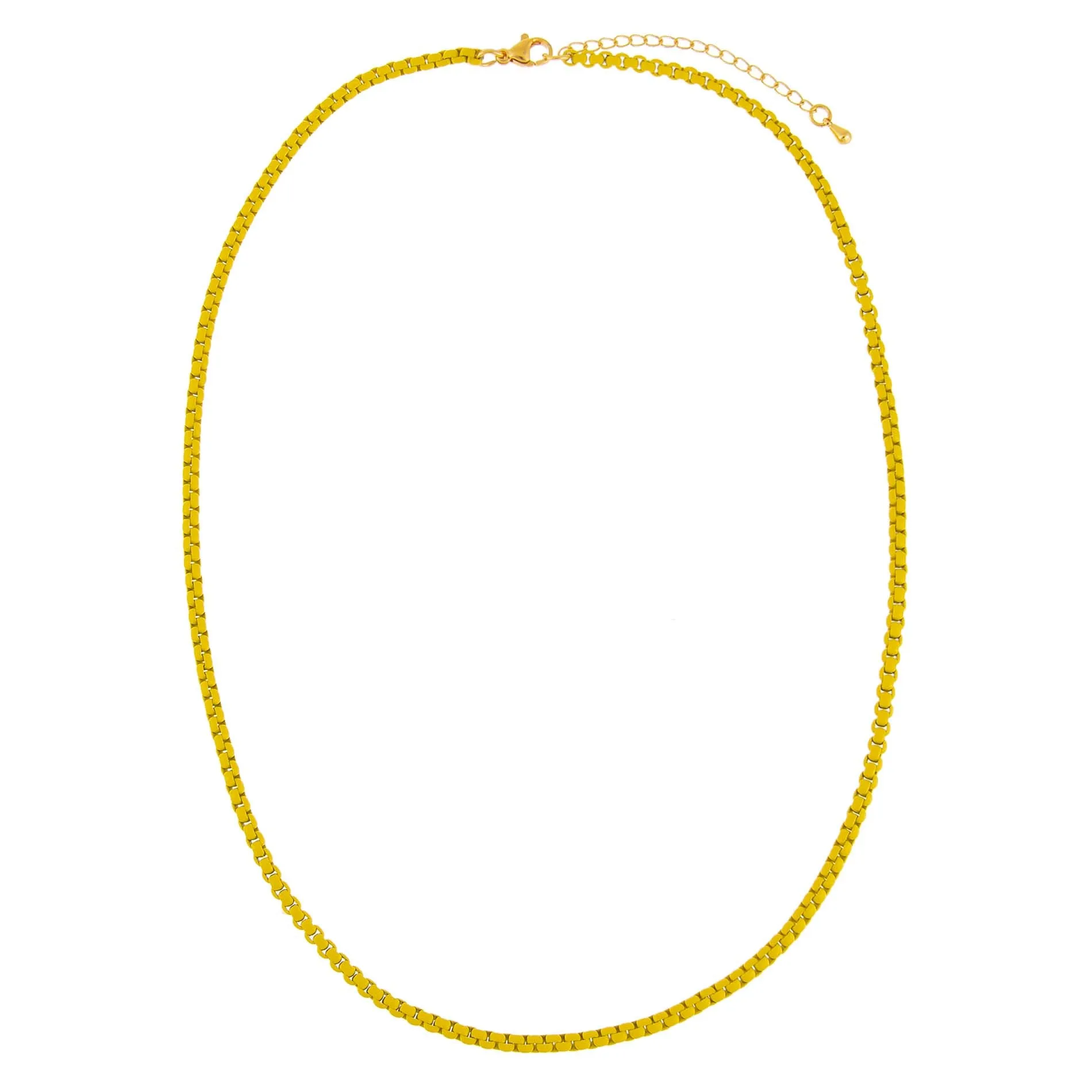 Colored Enamel Rope Chain Necklace
