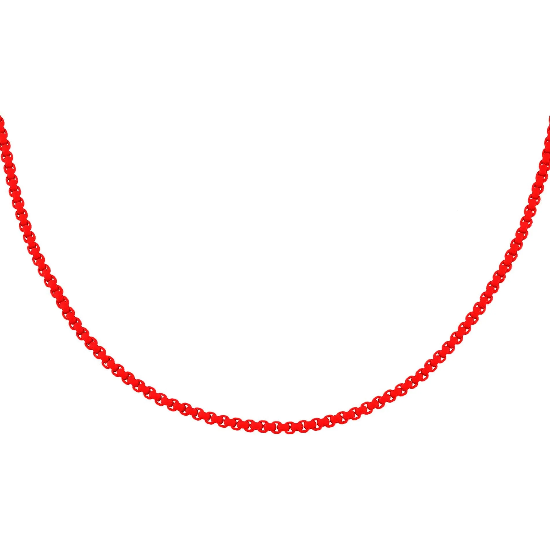 Colored Enamel Rope Chain Necklace