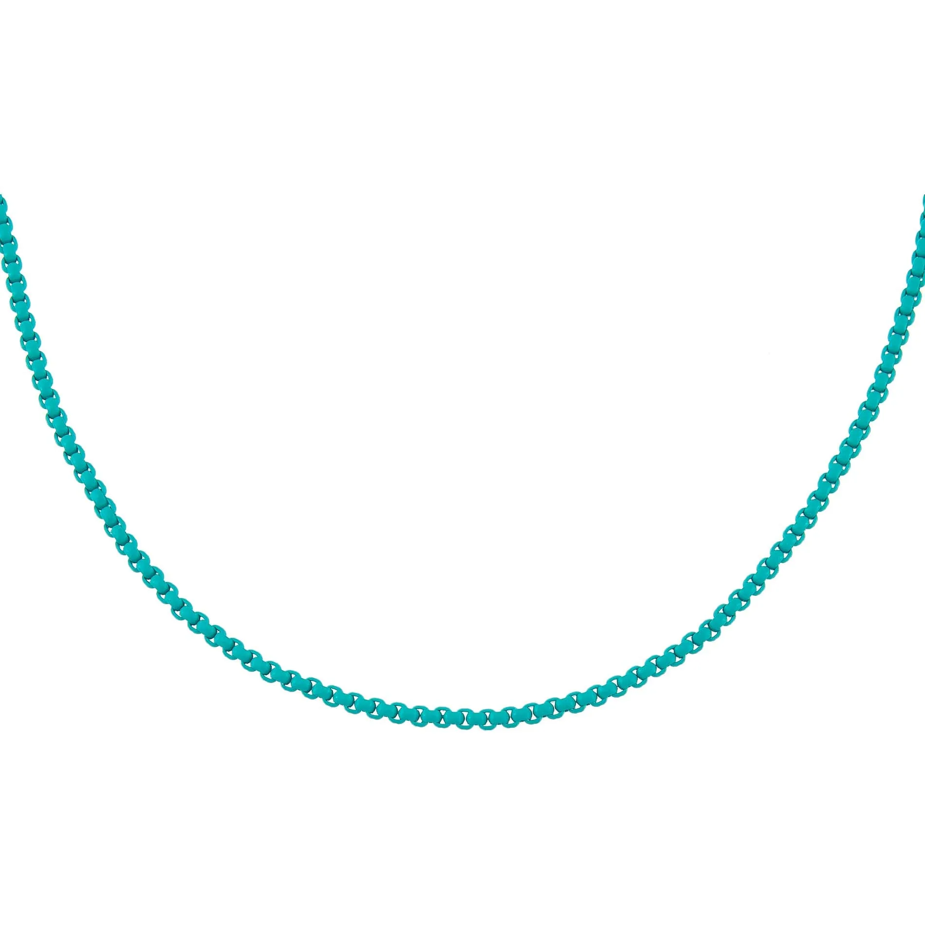 Colored Enamel Rope Chain Necklace