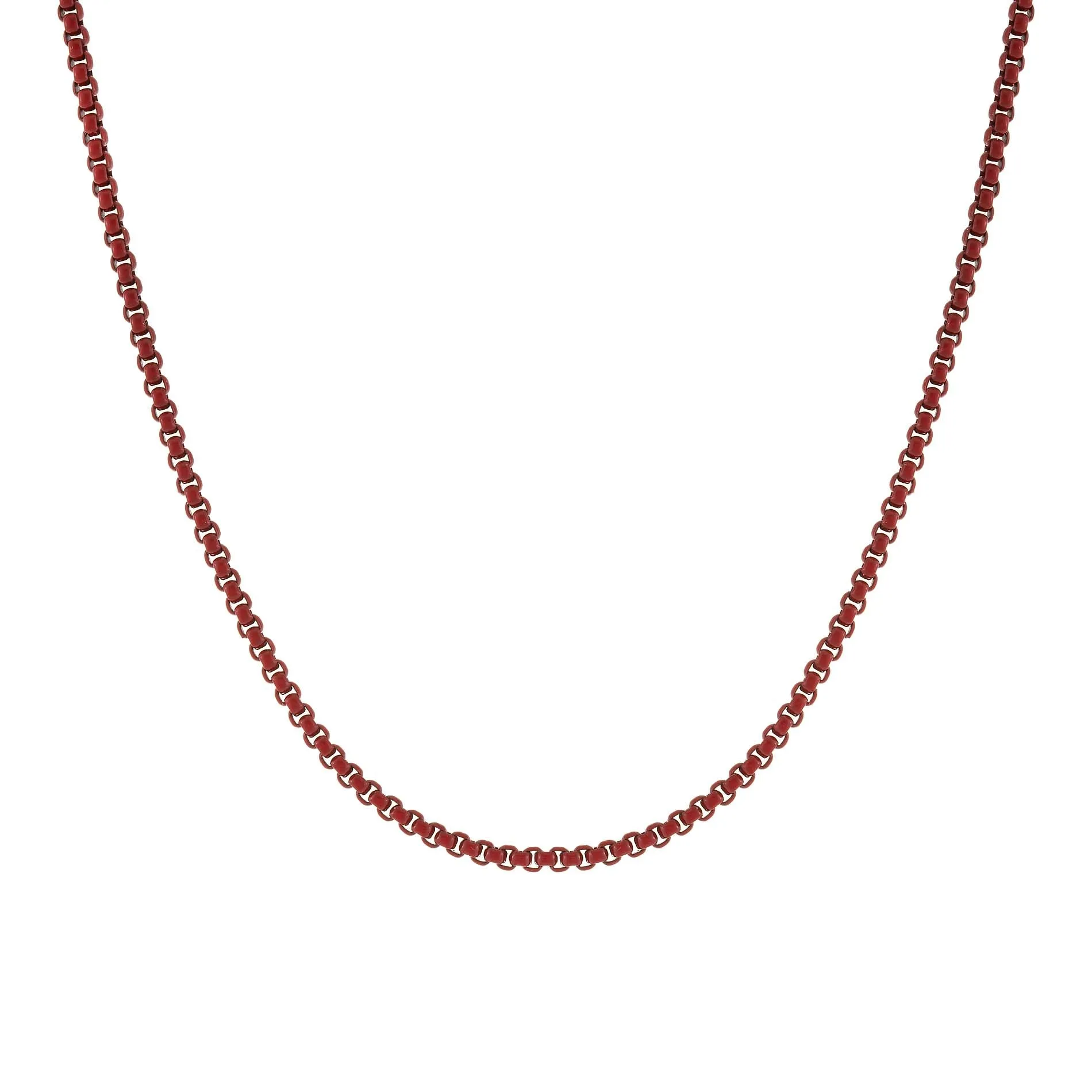 Colored Enamel Rope Chain Necklace