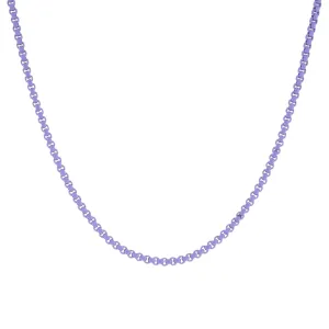 Colored Enamel Rope Chain Necklace