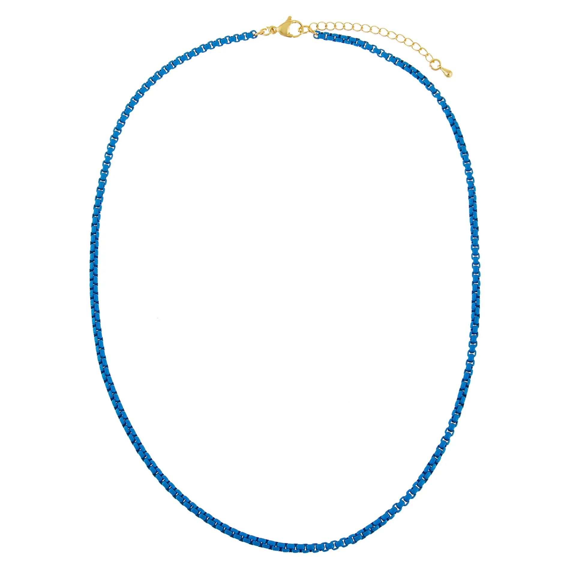 Colored Enamel Rope Chain Necklace