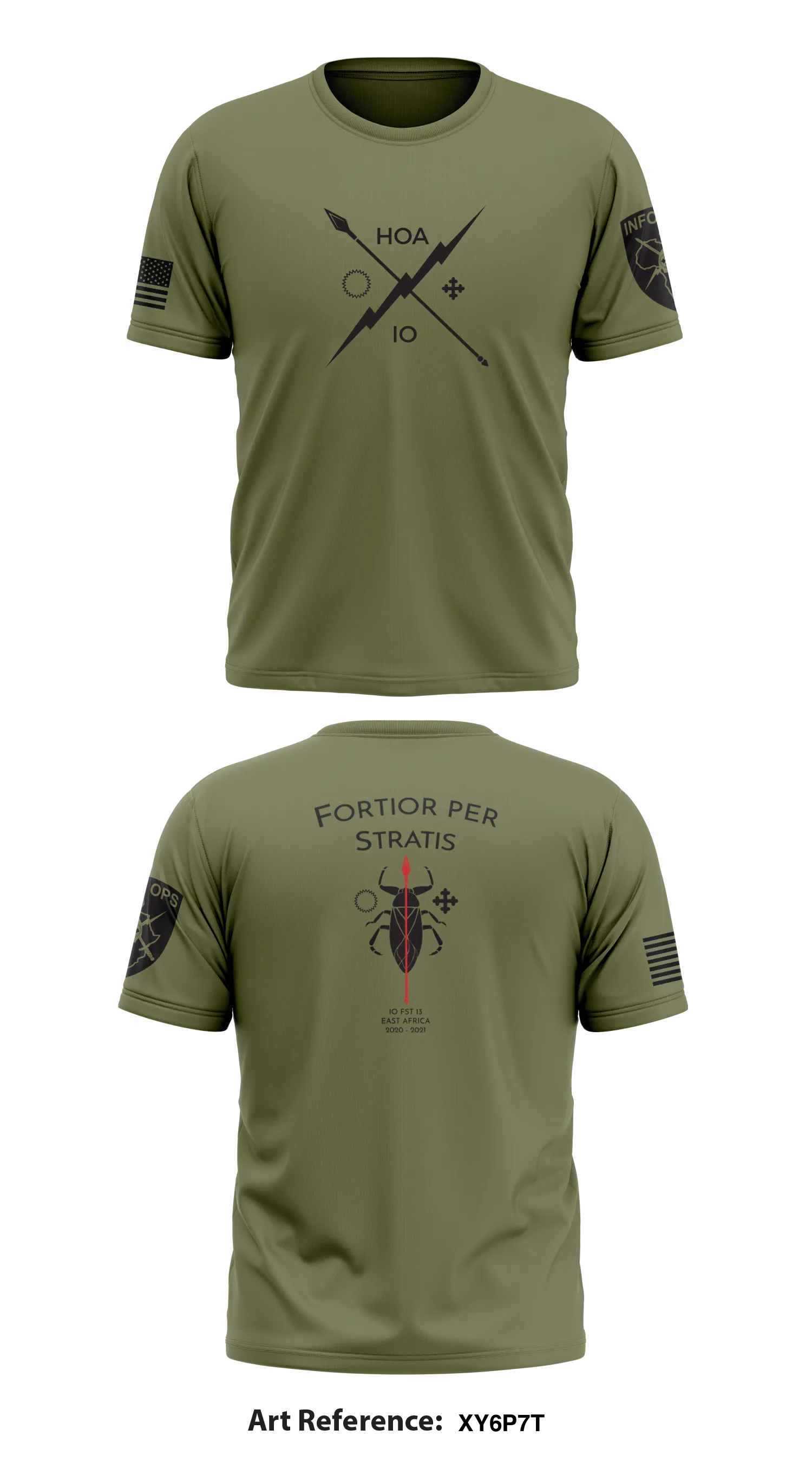 Combined Joint Task Force Horn of Africa Information Operations Cell Store 1 Core Men's SS Performance Tee - XY6P7T