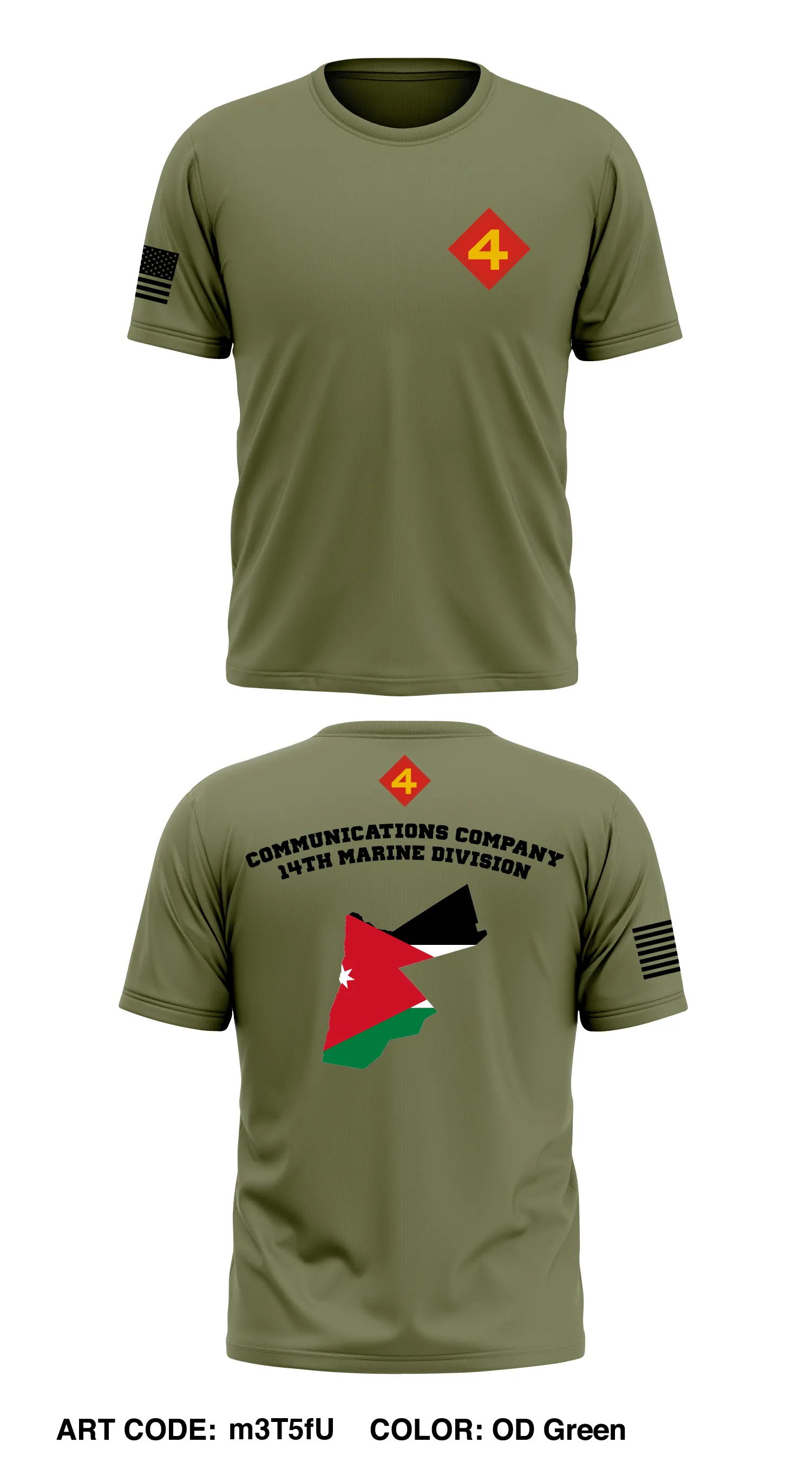 Communications company 14th Marine Division Cincinnati, Oh Store 1 Core Men's SS Performance Tee - m3T5fU