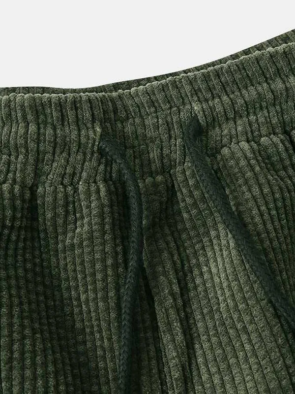 Corduroy Short Sleeve Shirts  Shorts Sets
