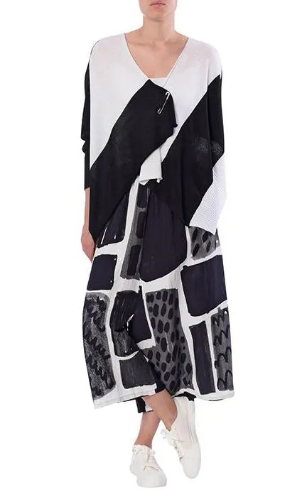 Crea Concept Black & White Print Pant