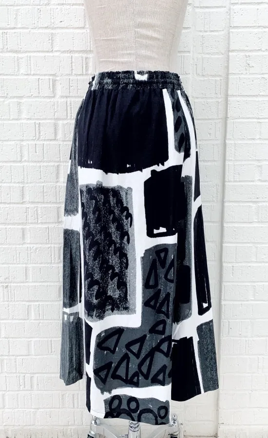 Crea Concept Black & White Print Pant