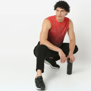 Crew Neck Sleeveless All Over Print Easy Dry - Fast Wicking - Breathable T-Shirt